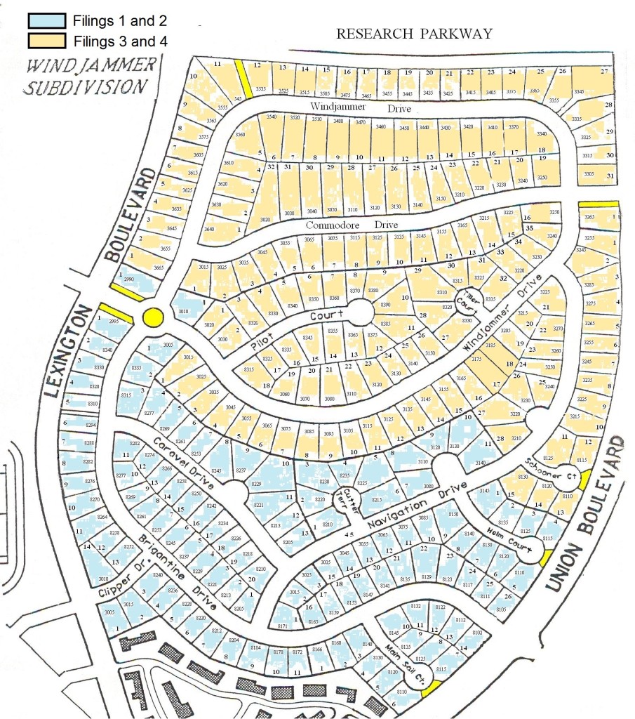 Windjammer Community filing map